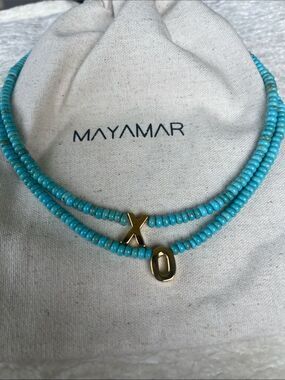 XO - Mayamar Turquoise Bead Necklace SET